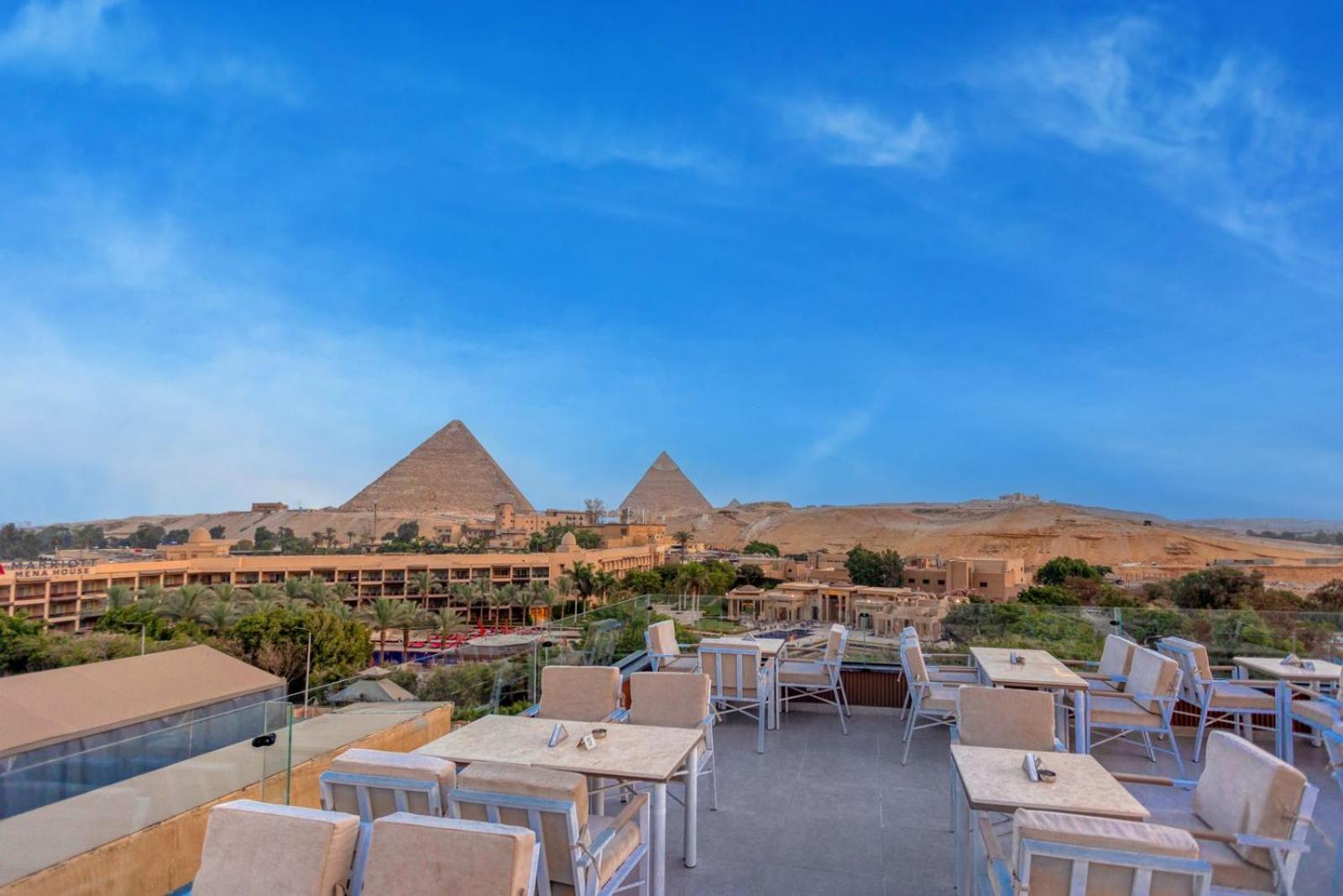 Gaia Pyramids Hotel Kafret el-Gabal Buitenkant foto